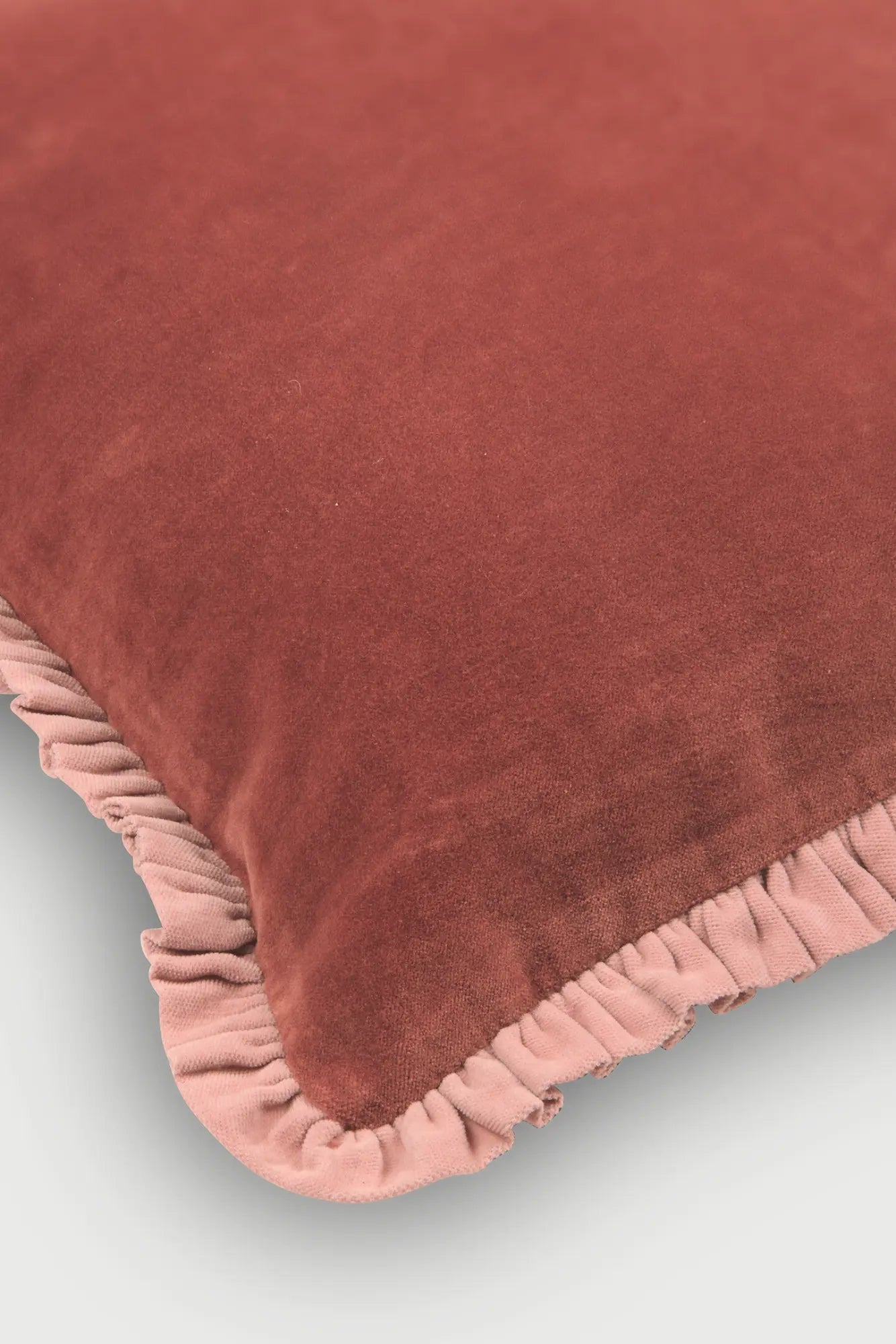 Jasper Ruffle Rhubarb Cushion Cover SanctuaryLiving