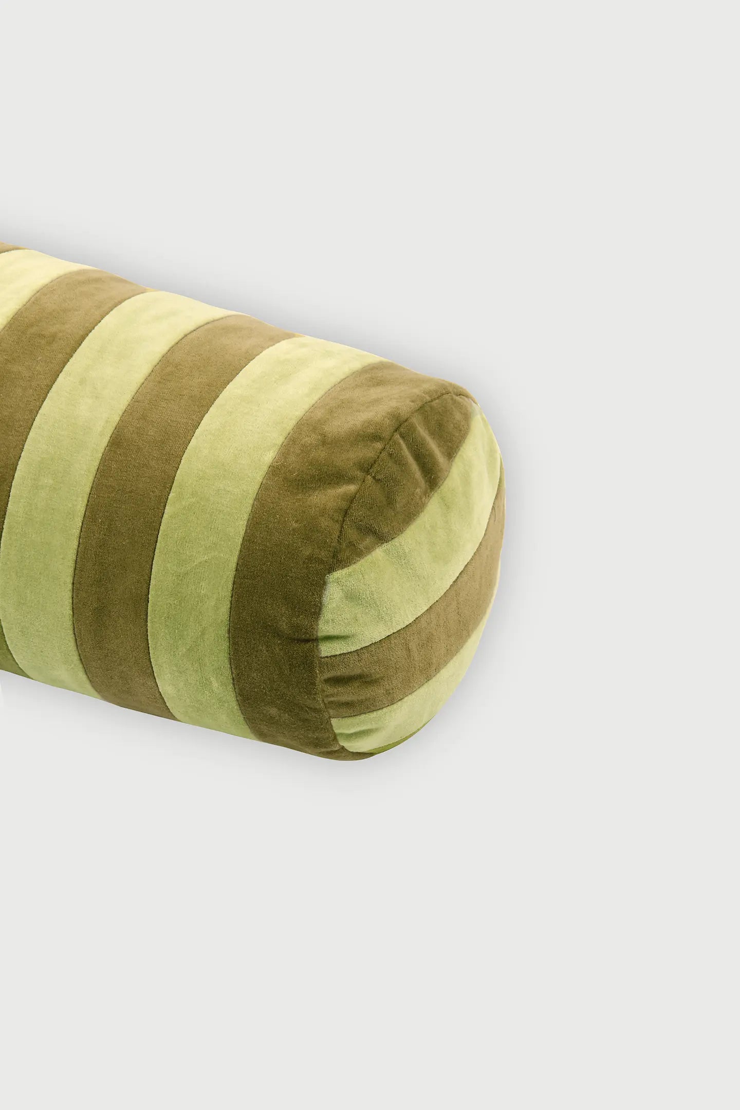 Holly Olive Striped Bolster Cover SanctuaryLiving
