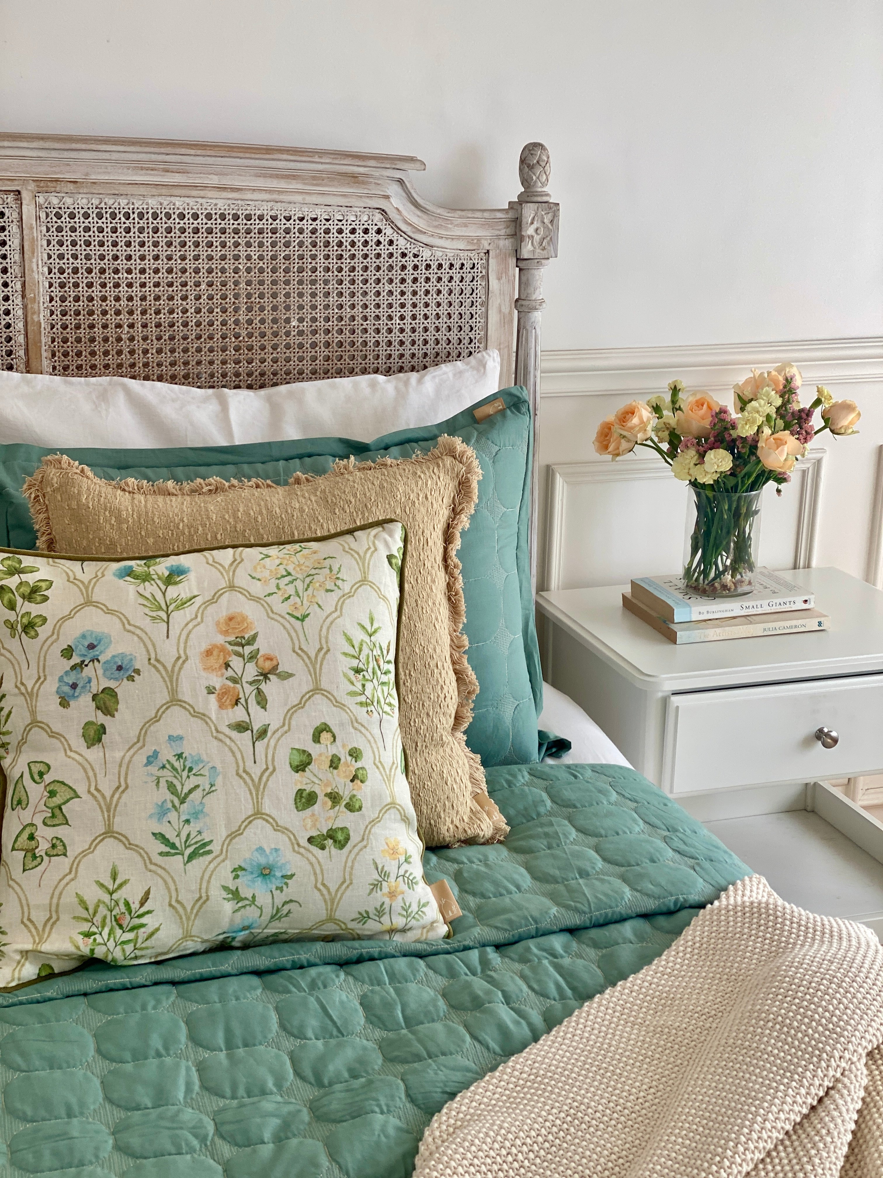 Reed Sand Slub Cushion Cover