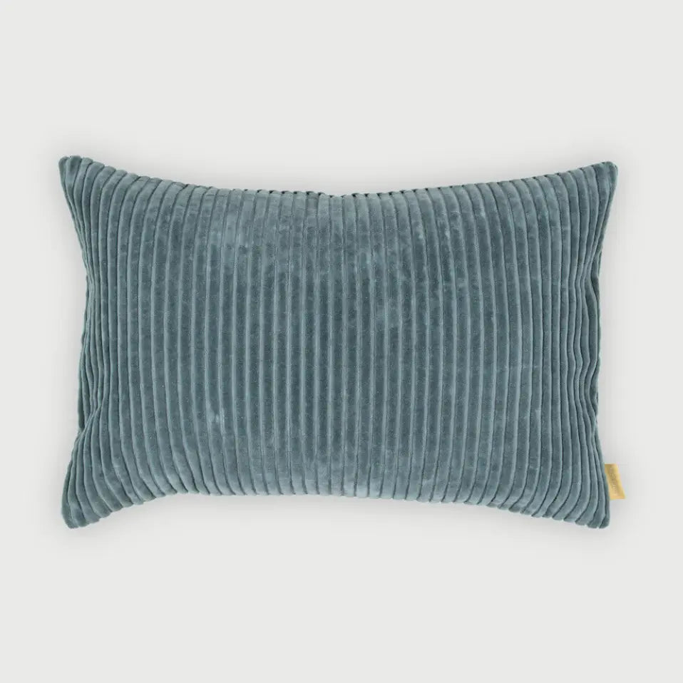 Luna Teal Velvet Oblong Cushion Cover SanctuaryLiving