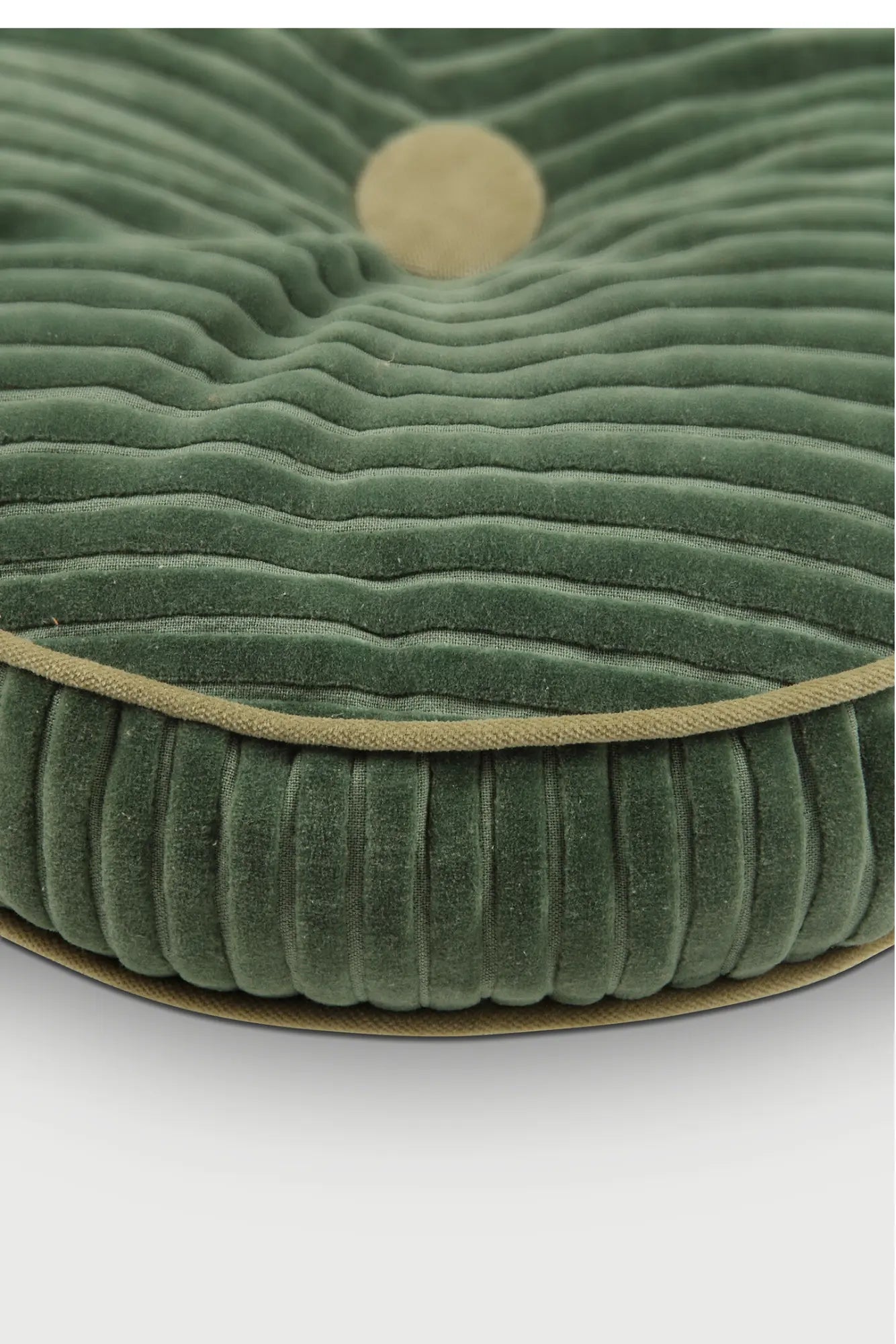 Luna Eucalyptus Velvet Round Cushion SanctuaryLiving