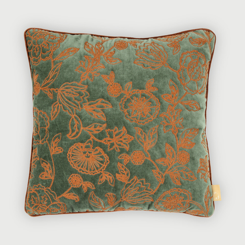 Rosabelle Chintz Eucalyptus Cushion Cover