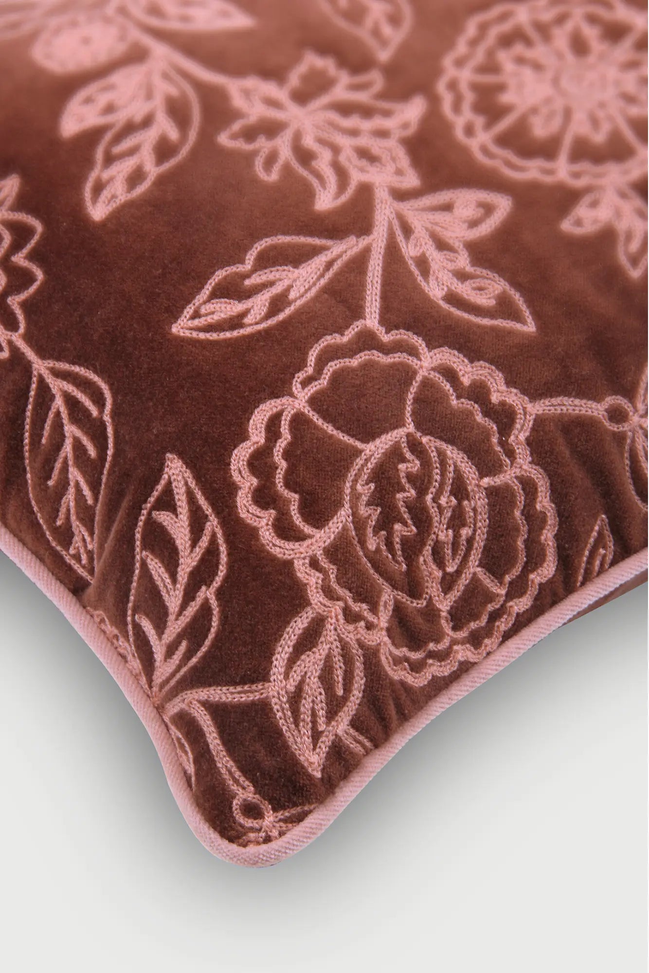 Rosabelle Chintz Berry Oblong Cushion Cover SanctuaryLiving