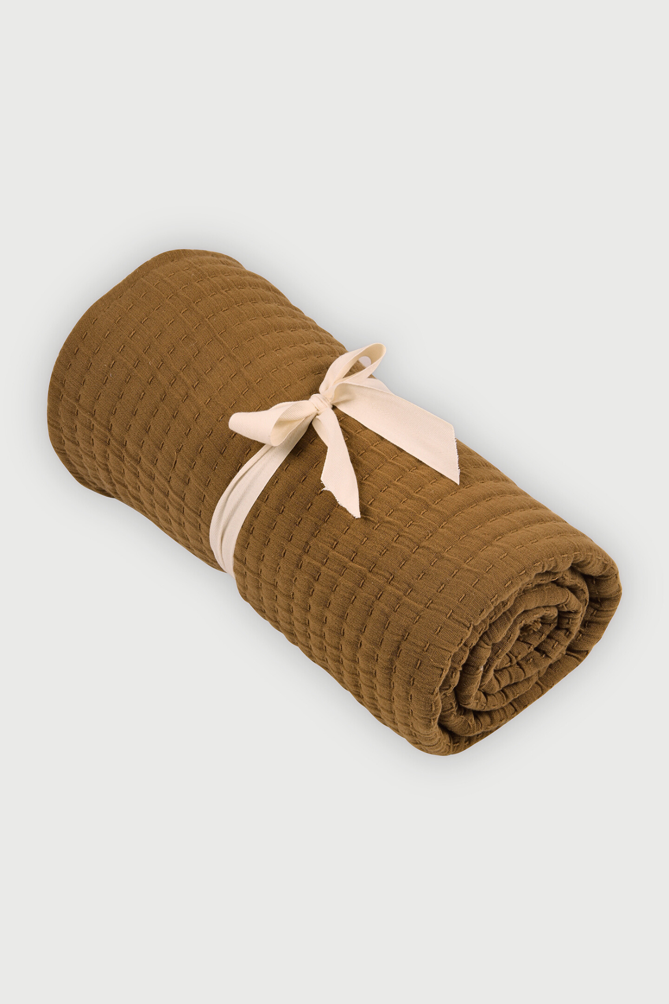 Trail Tan Brown Cotton Throw