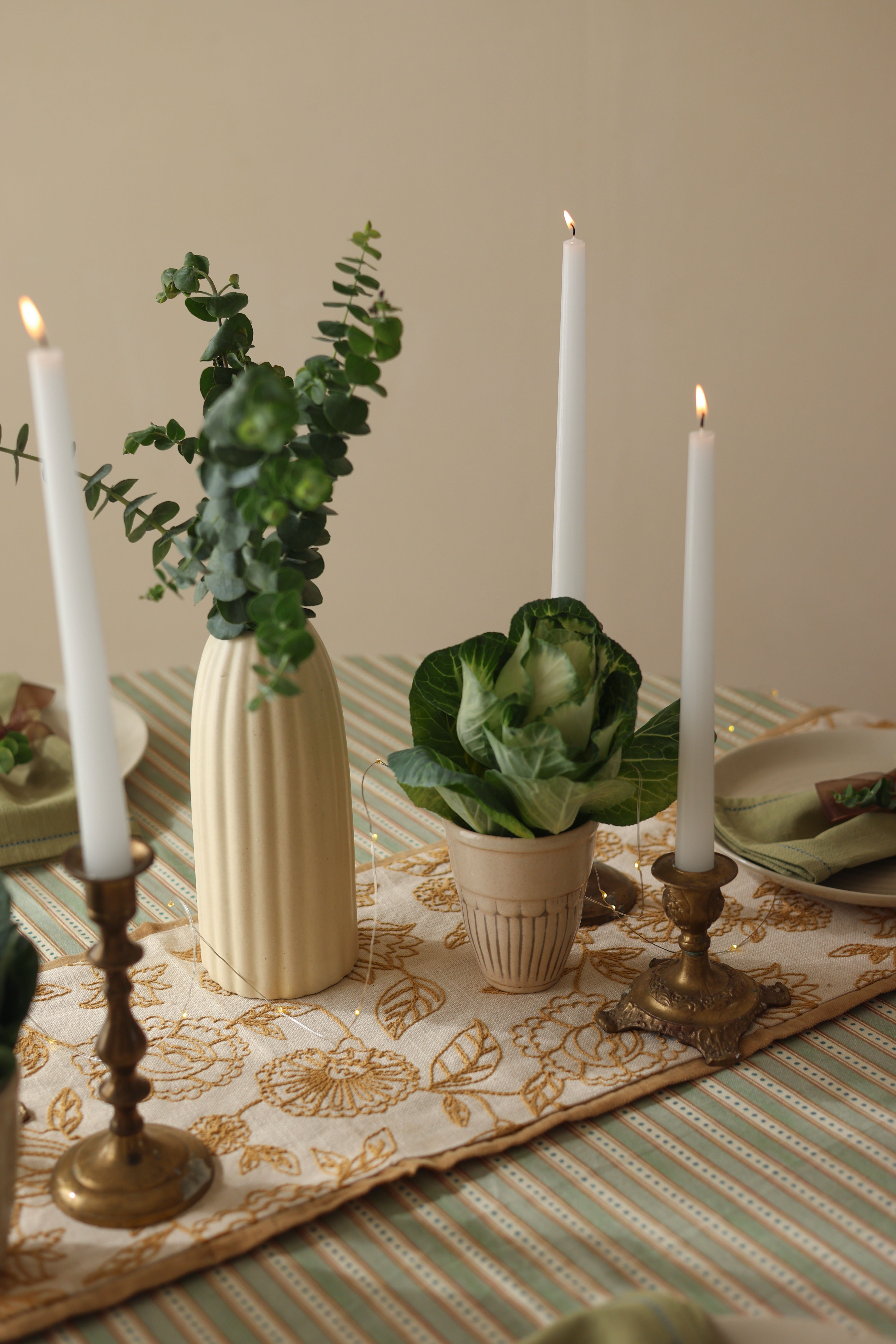 Rosabelle Chintz Ochre Table Runner