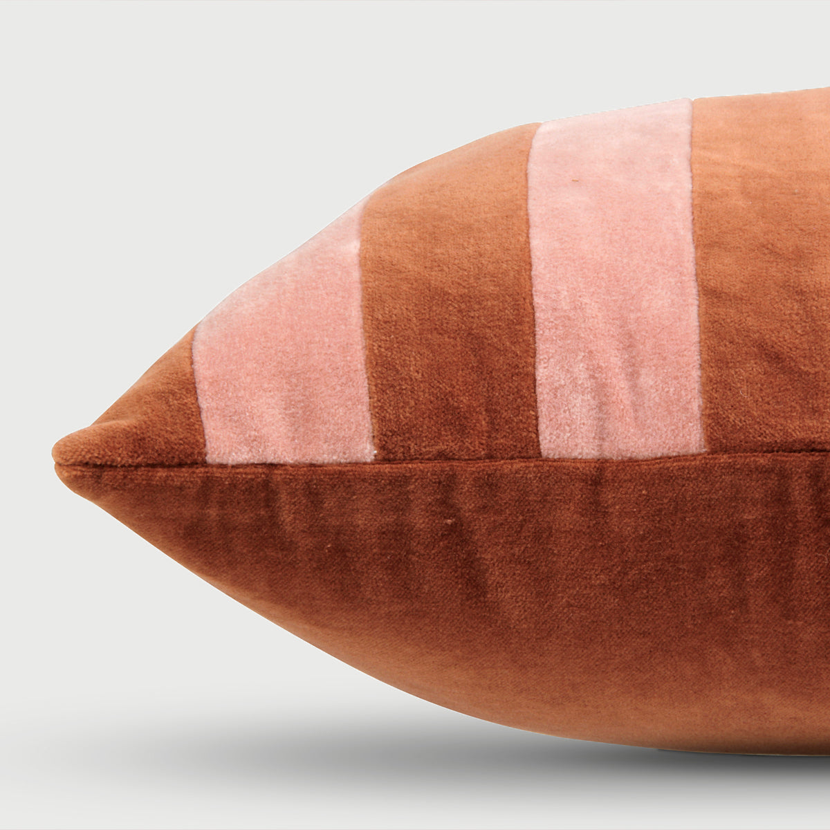 Holly Rhubarb Striped Oblong Cushion Cover