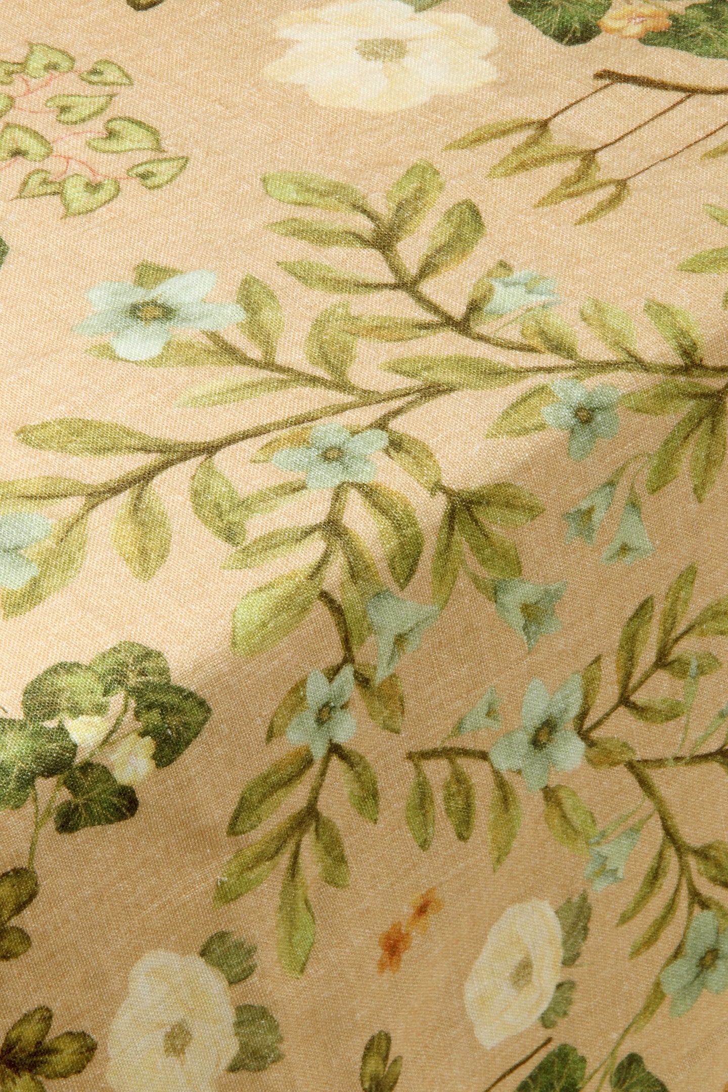 Valley Peach Printed Linen Fabric