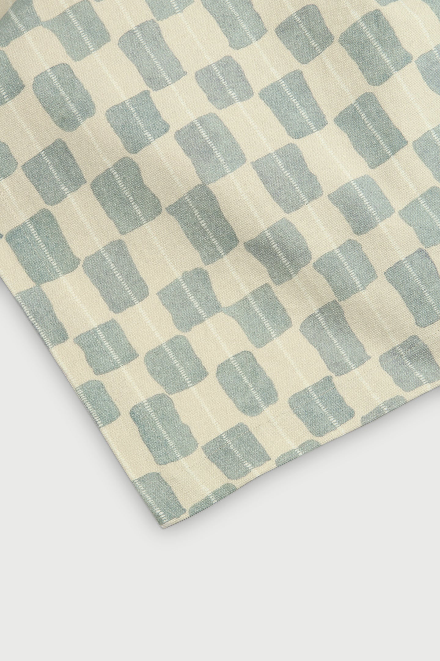 Echo Soft Blue Cotton Table Cover