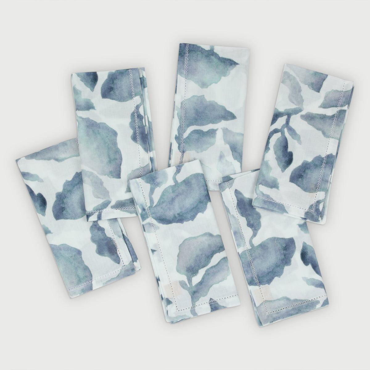 Cascade Blue Cotton Table Napkins-Set of 6