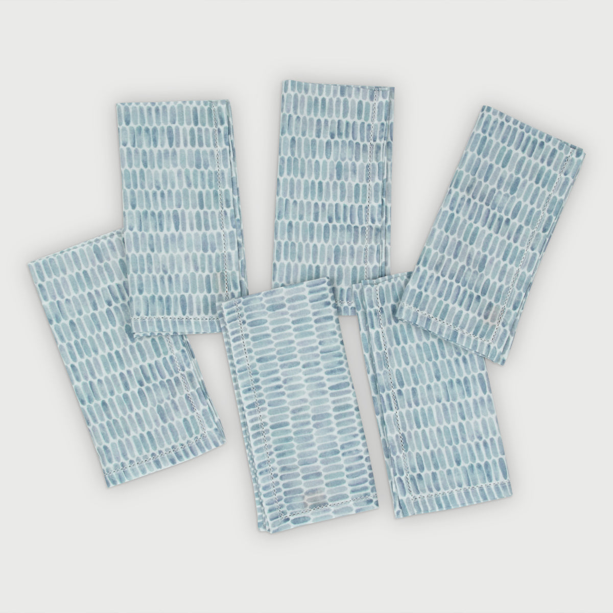 Speckle Blue Cotton Table Napkins-Set of 6