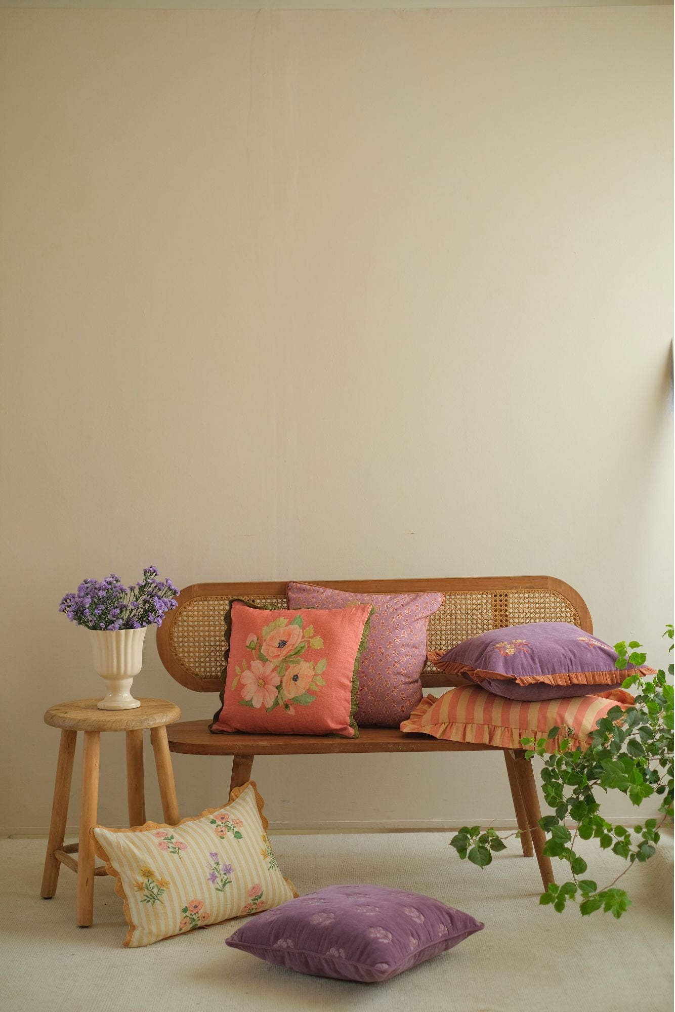 Rosalia Amber Linen Oblong Cushion Cover