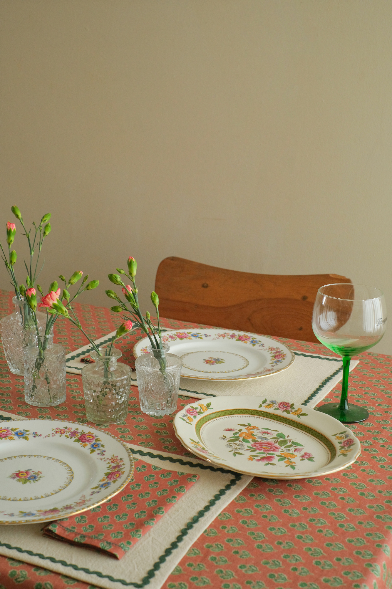 Viola Terracotta Cotton Table Napkins-Set of 6