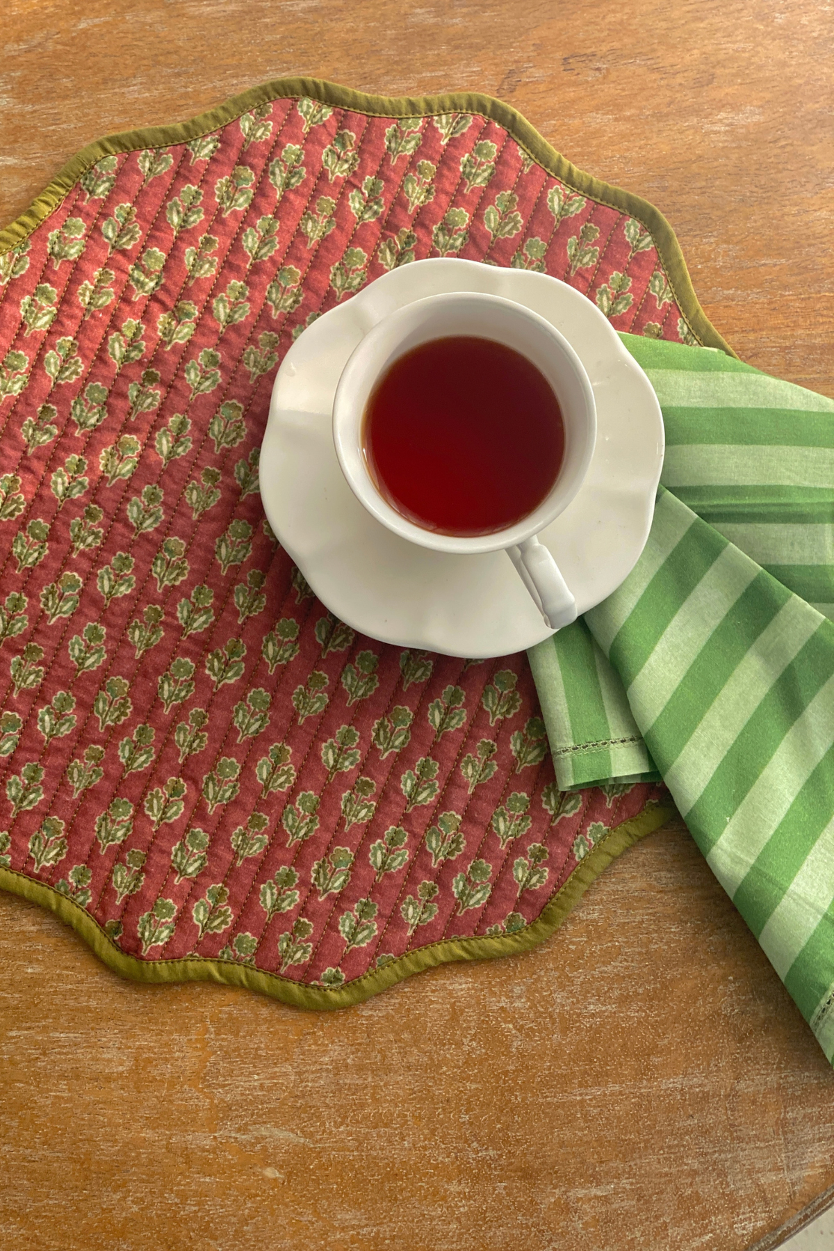 Linea Forest Green Cotton Table Napkins-Set of 6