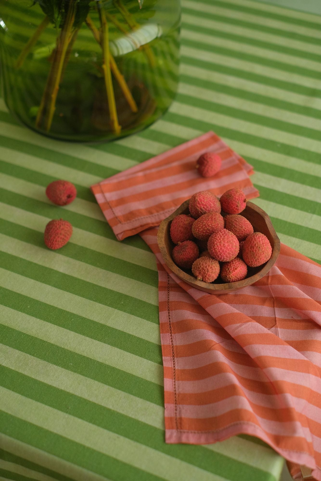 Linea Dusty Rose Cotton Table Napkins-Set of 6