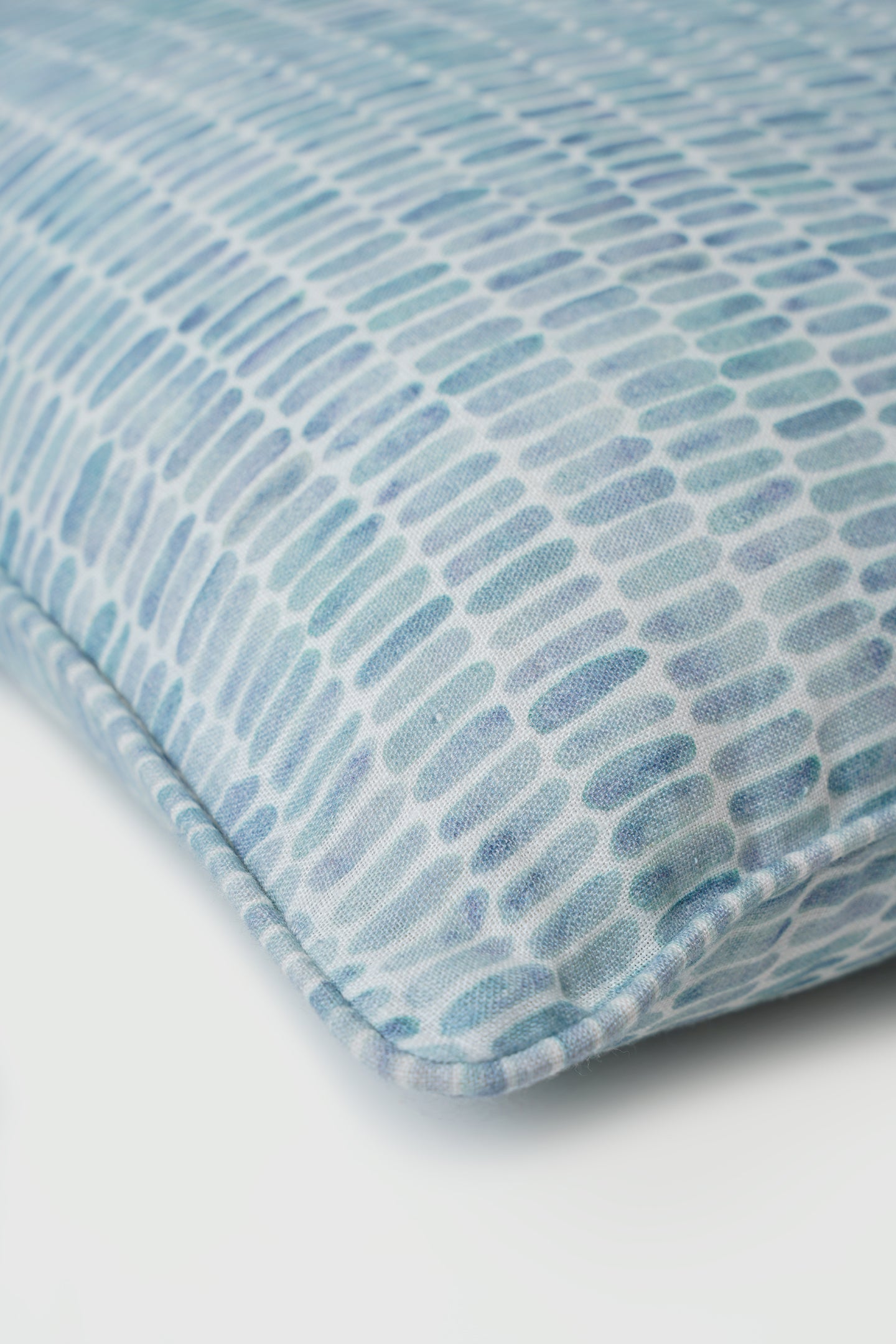 Speckle Blue Linen Cushion Cover