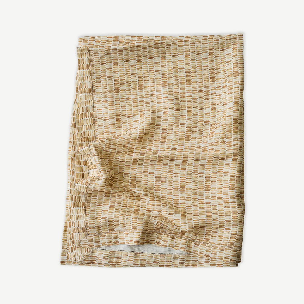 Speckle Brown Linen Table Cover