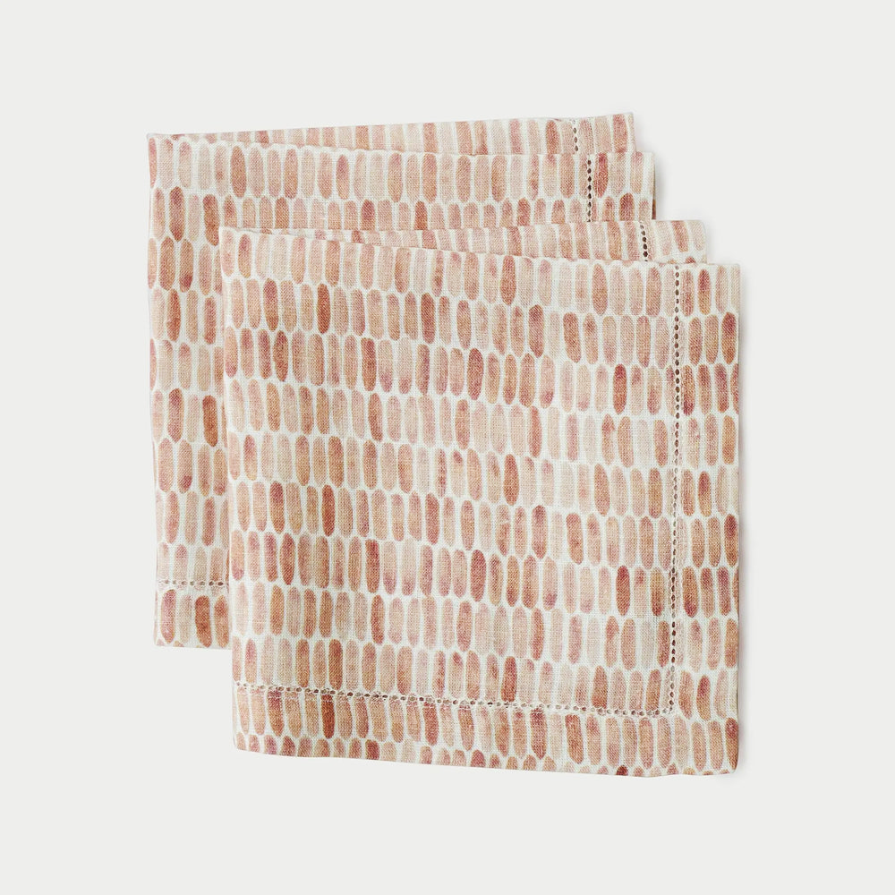 Speckle Spice Linen Table Napkins-Set of 2