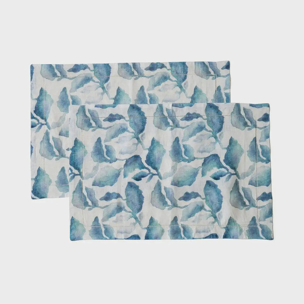Cascade Blue Table Mats-Set of 2
