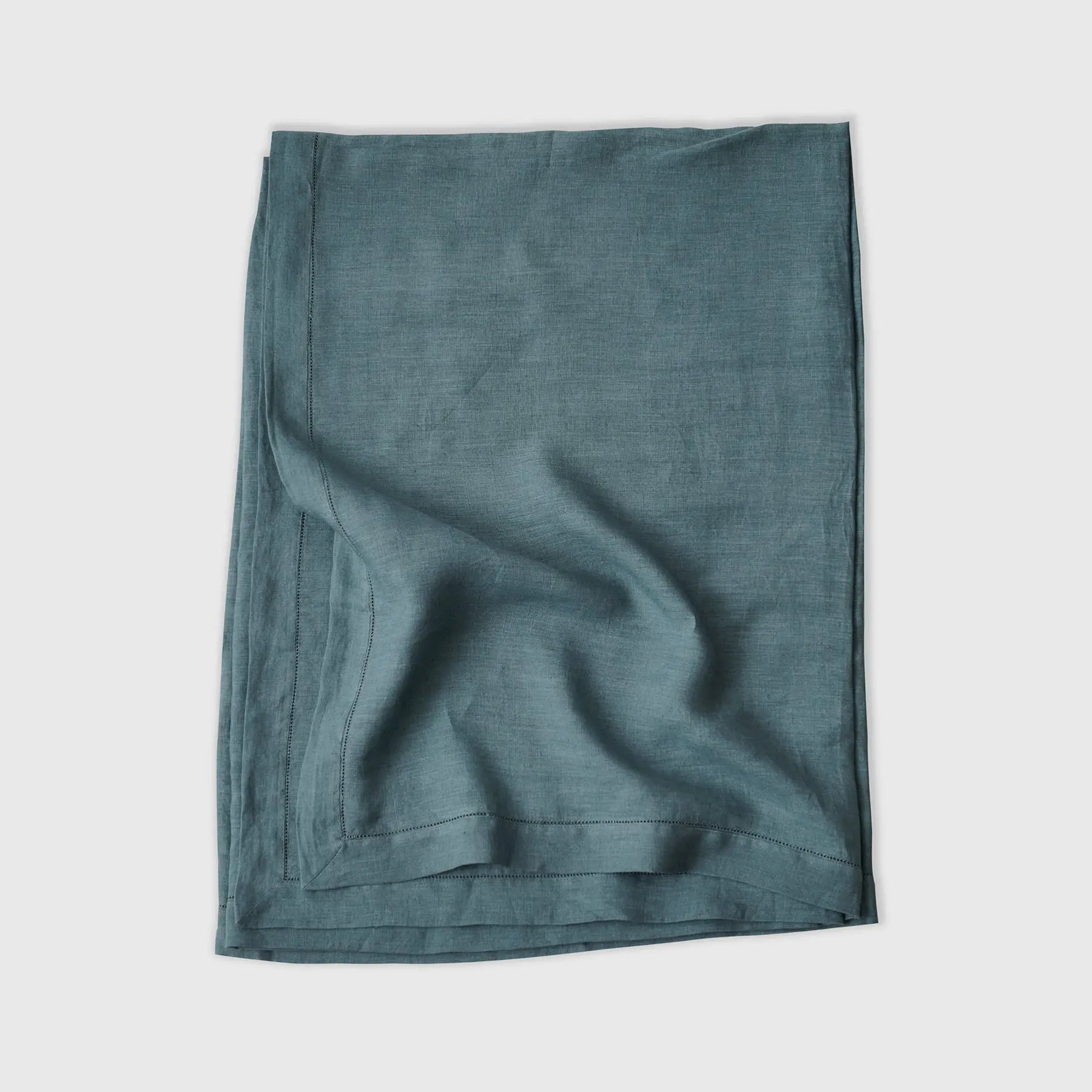 Azure Linen Table Cover SanctuaryLiving