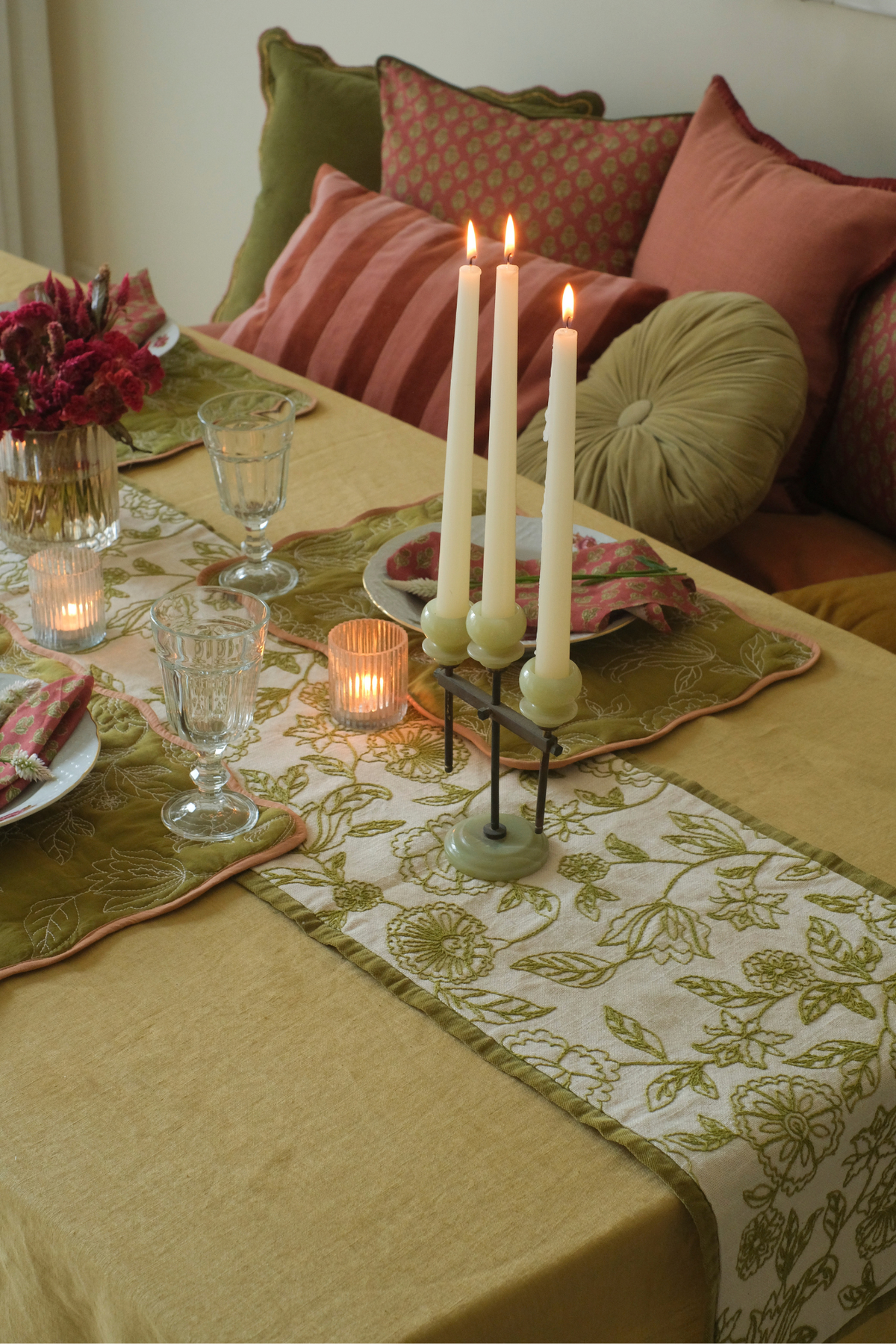 Sand Linen Table Cover