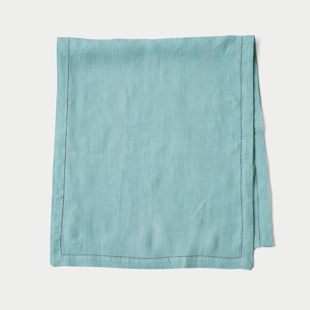 Powder Blue Linen Table Runner