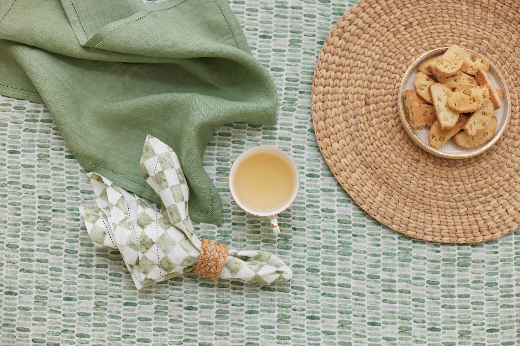 Fern Linen Table Runner