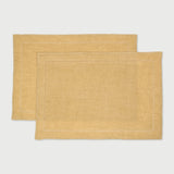 Ochre Linen Table Mats | Set of 2