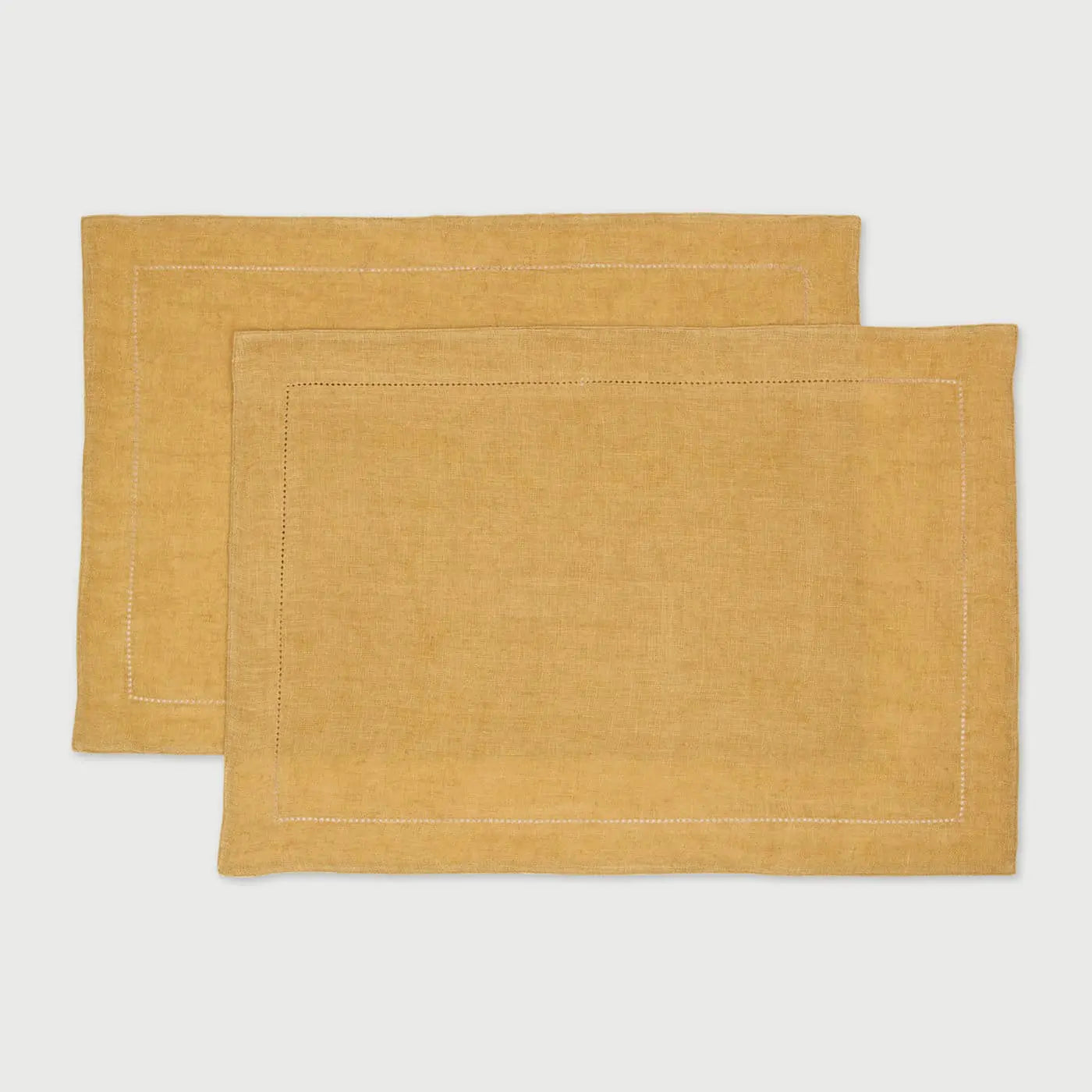 Ochre Linen Table Mats-Set of 2 SanctuaryLiving