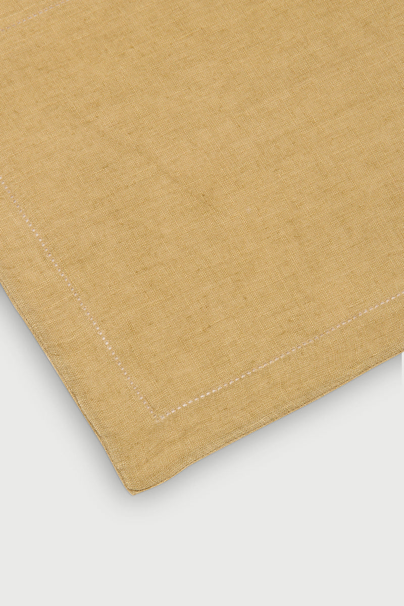 Ochre Linen Table Mats | Set of 2