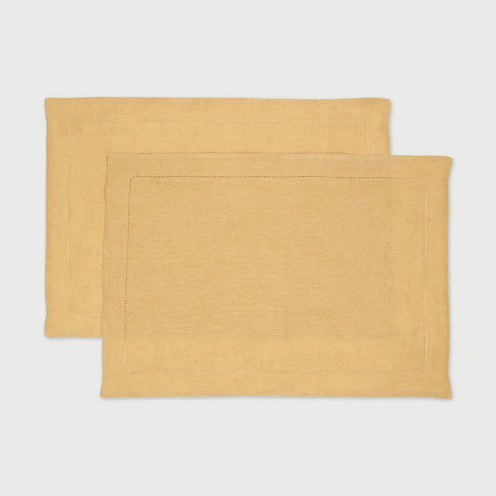 Sand Linen Table Mats-Set of 2 | Premium Home Textiles in India