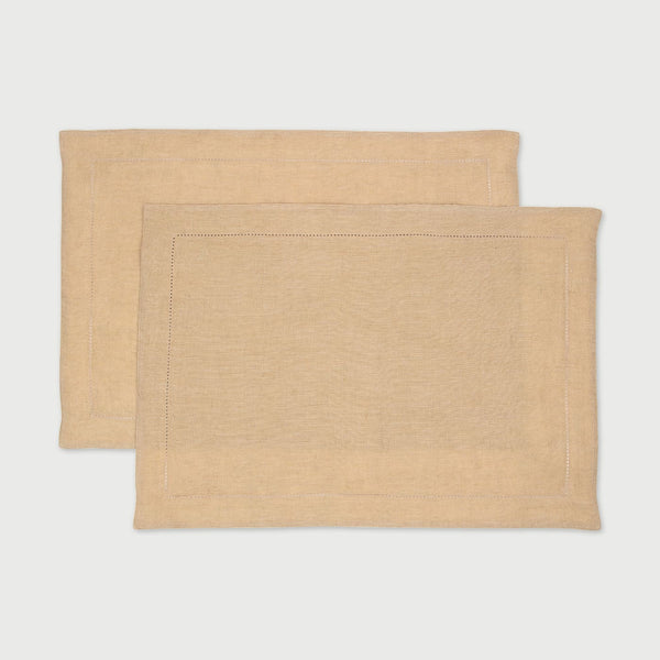 Sand Linen Table Mats | Set of 2