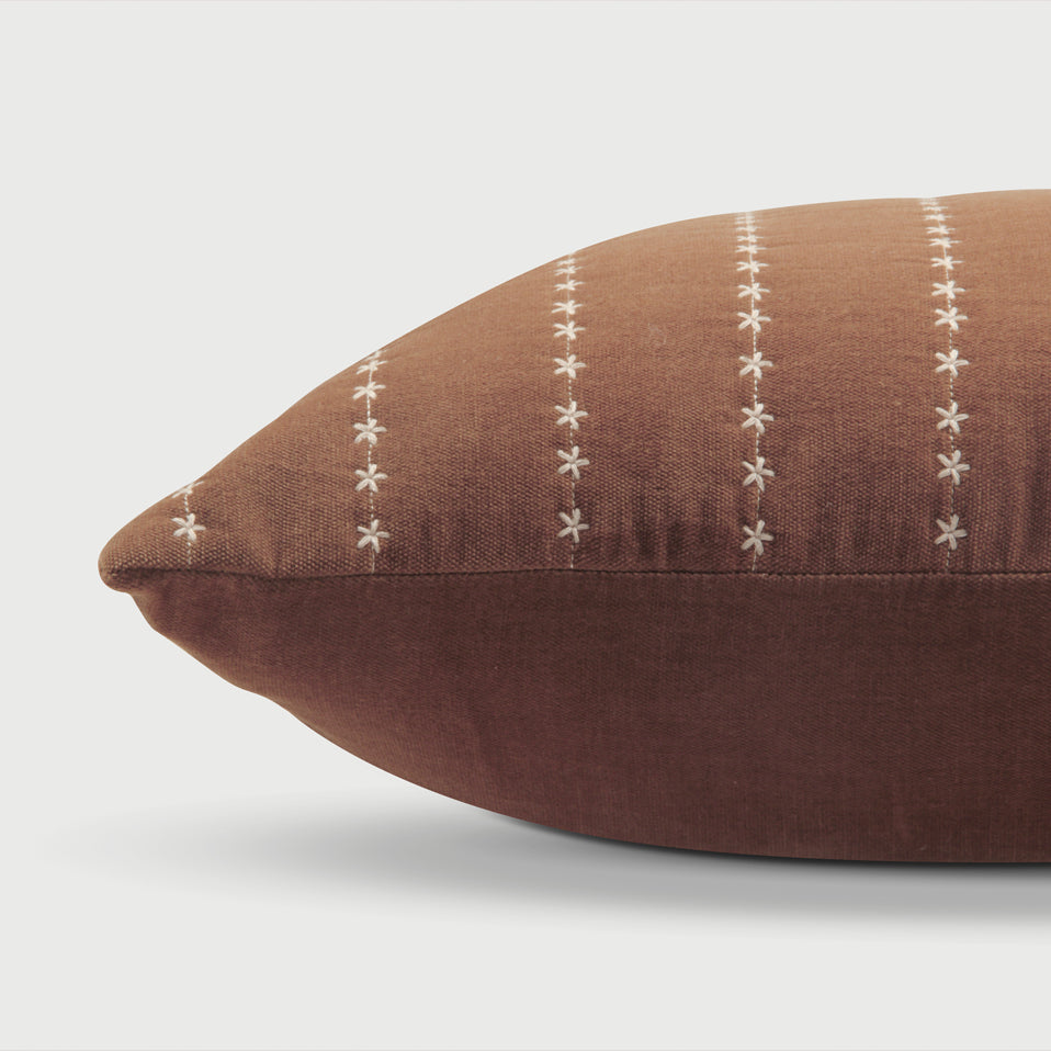 Sitara Tan Brown Velvet Cushion Cover