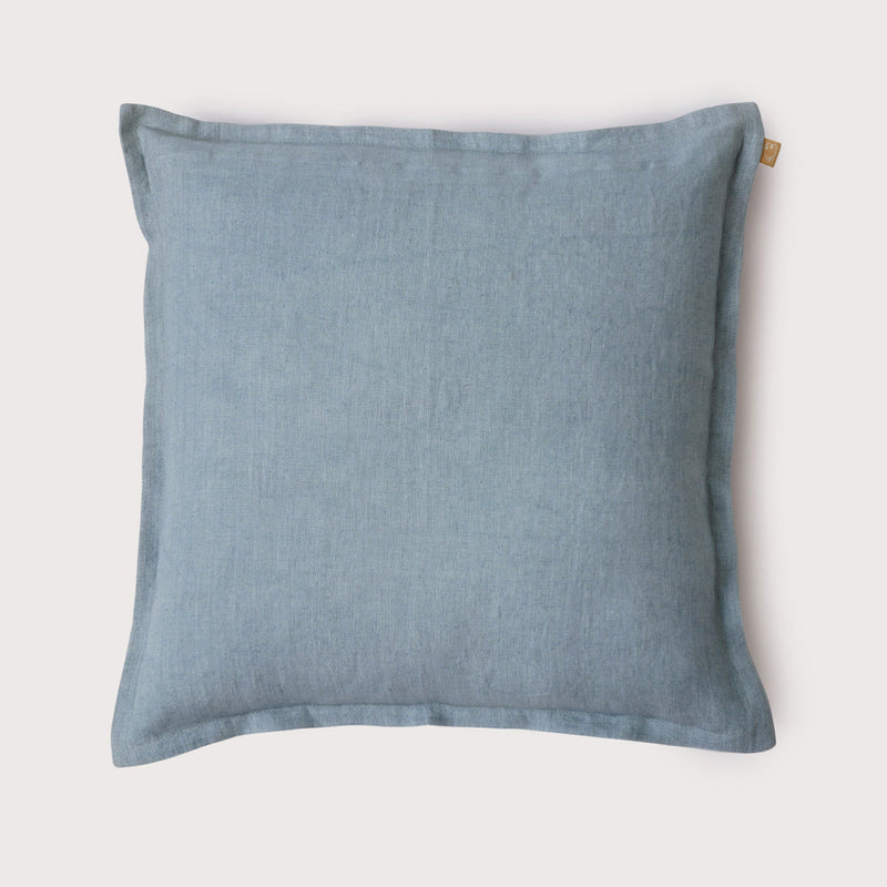 Baby Blue Linen Cushion Cover