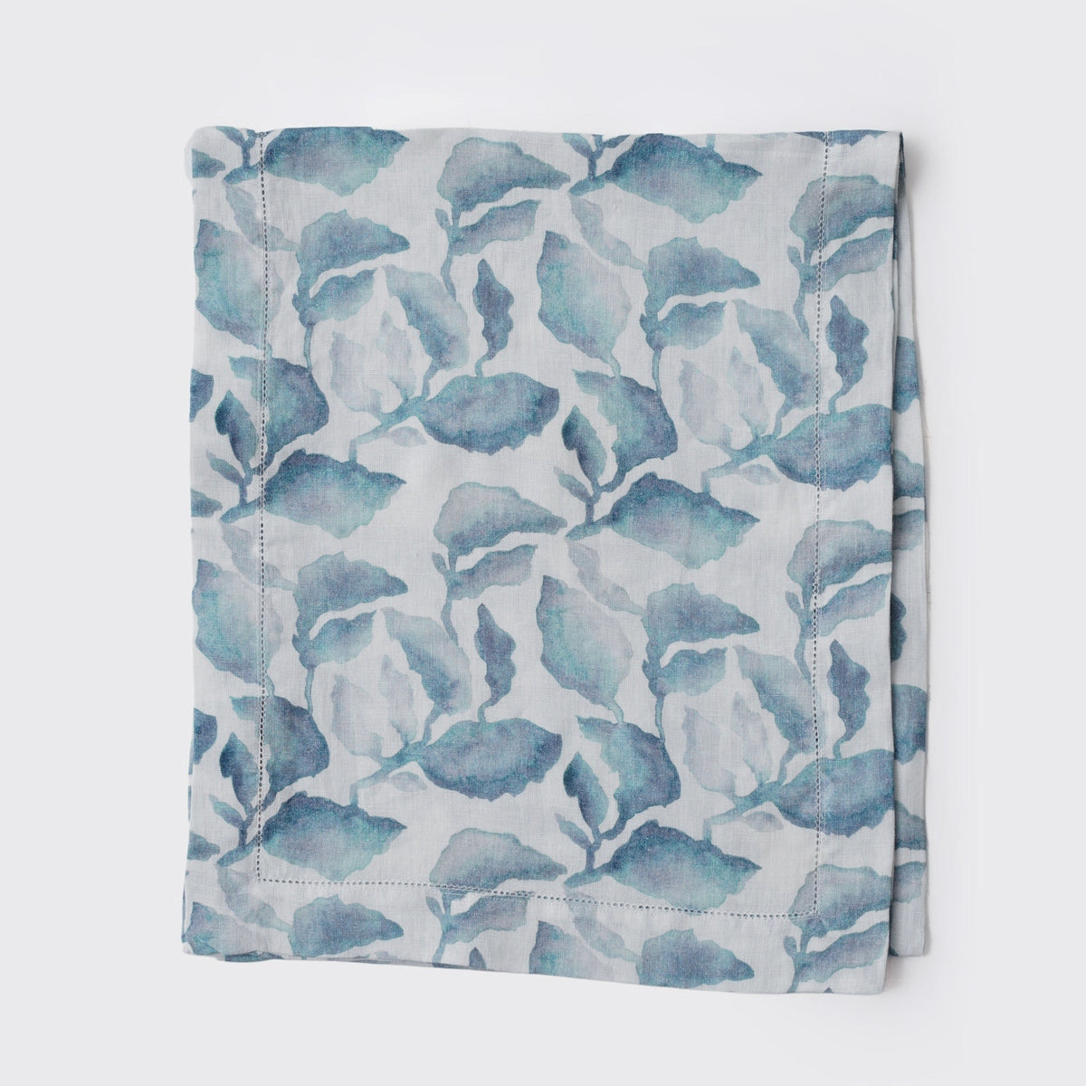 Cascade Blue Linen Table Runner