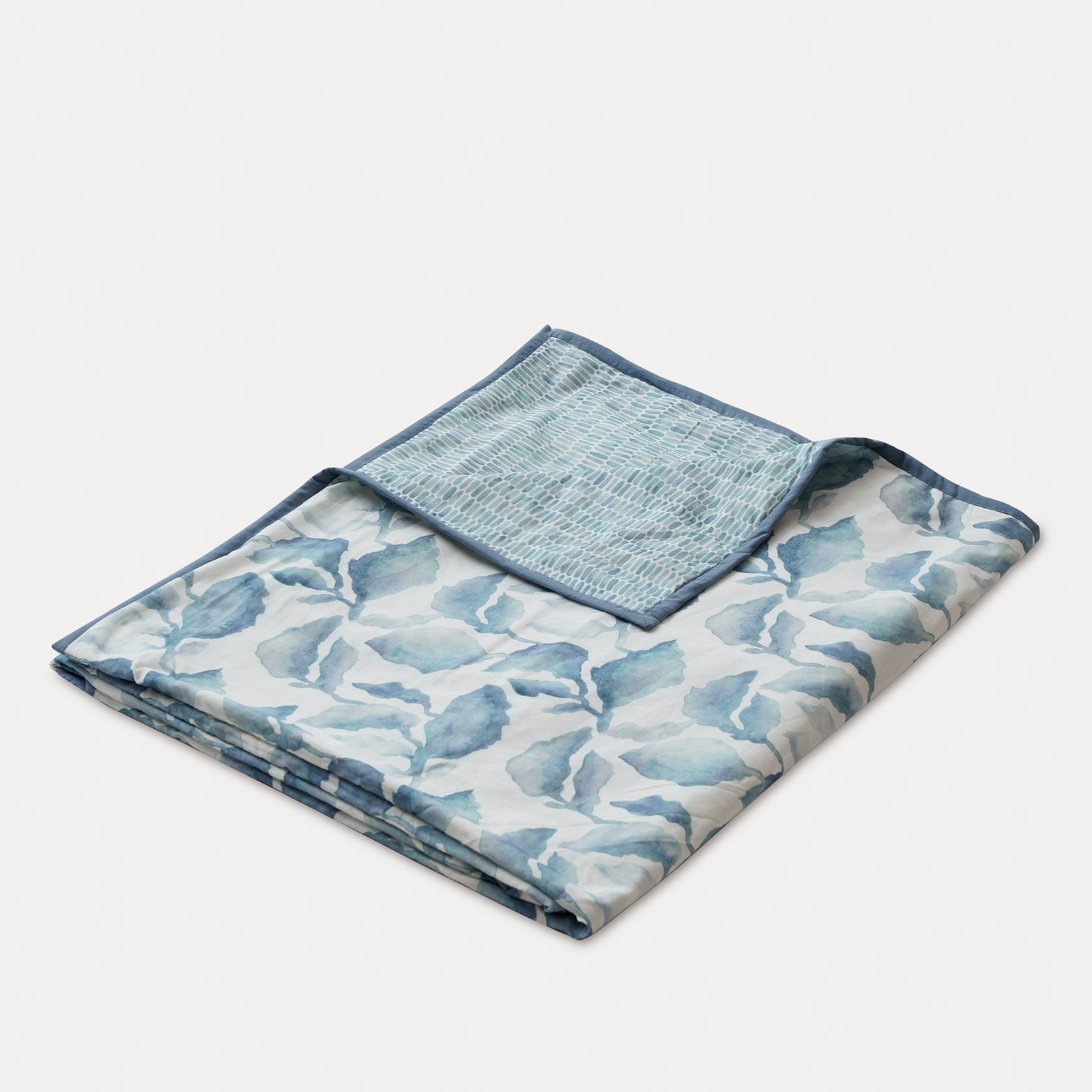 Speckle Blue Kantha Cotton Quilt