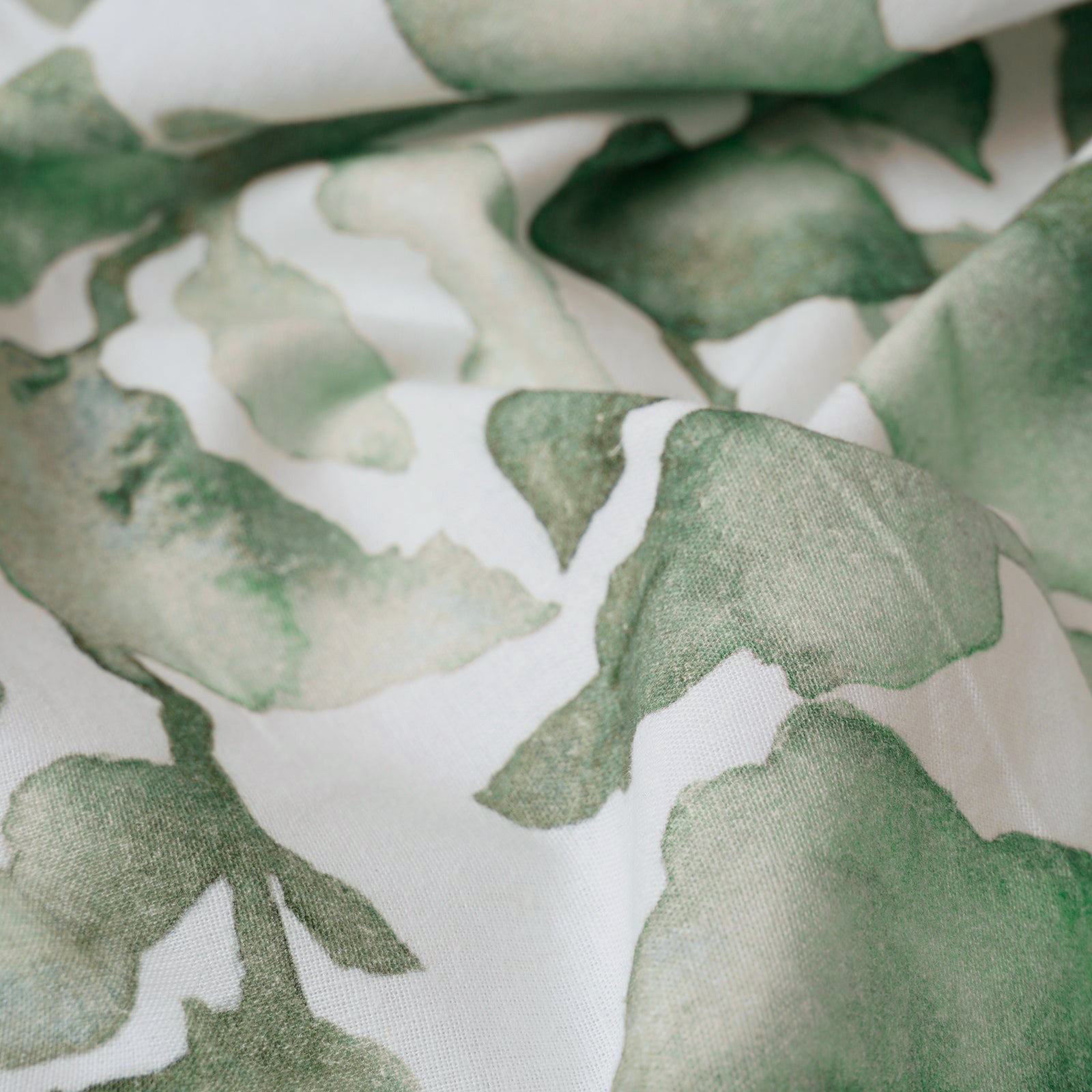 Cascade Green Linen Bedspread
