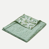Cascade Green Linen Bedspread
