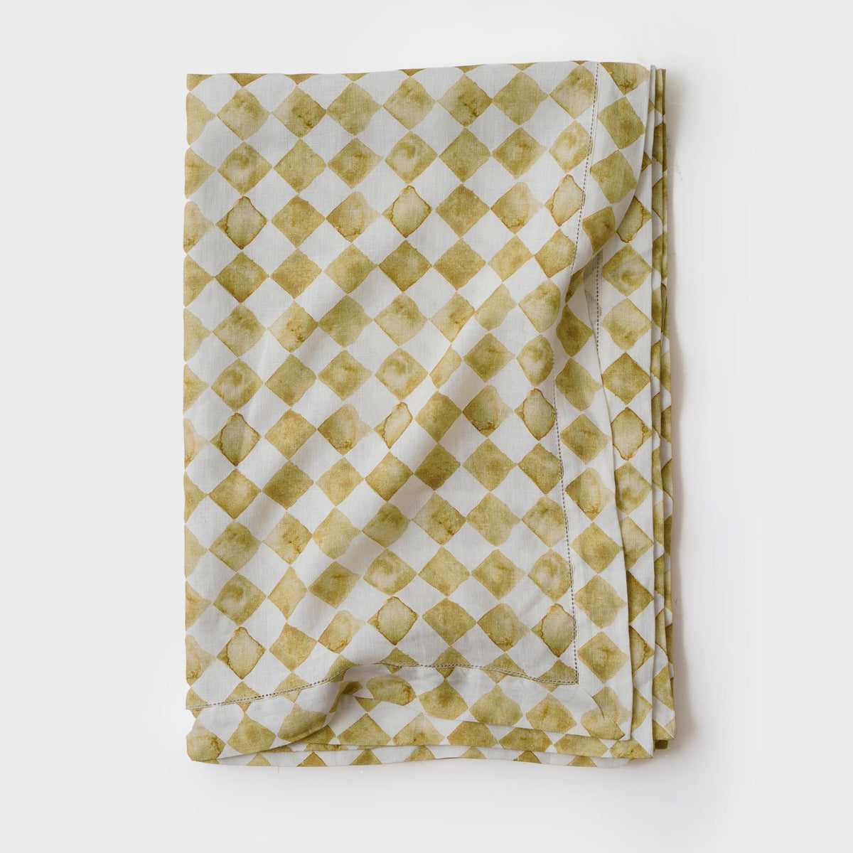 Checker Ochre Table Cover