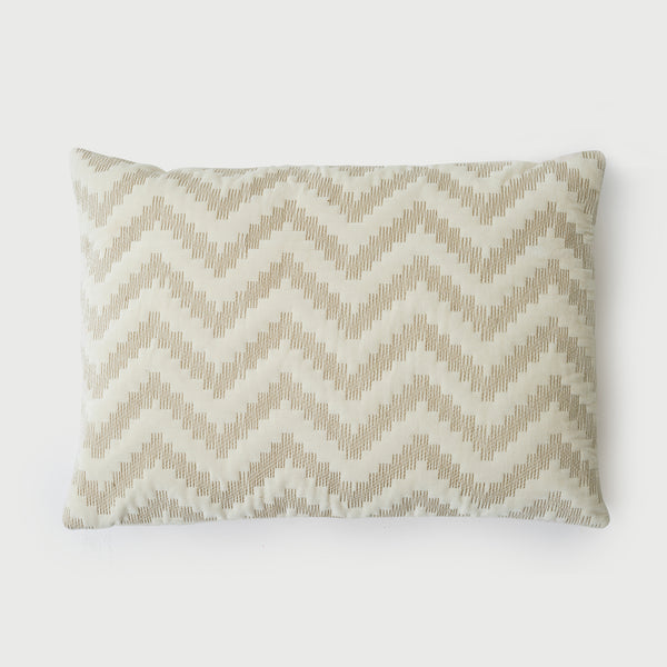 Chevron Brown Oblong Cushion Cover