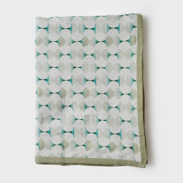 Cove Teal Linen  Bedspread