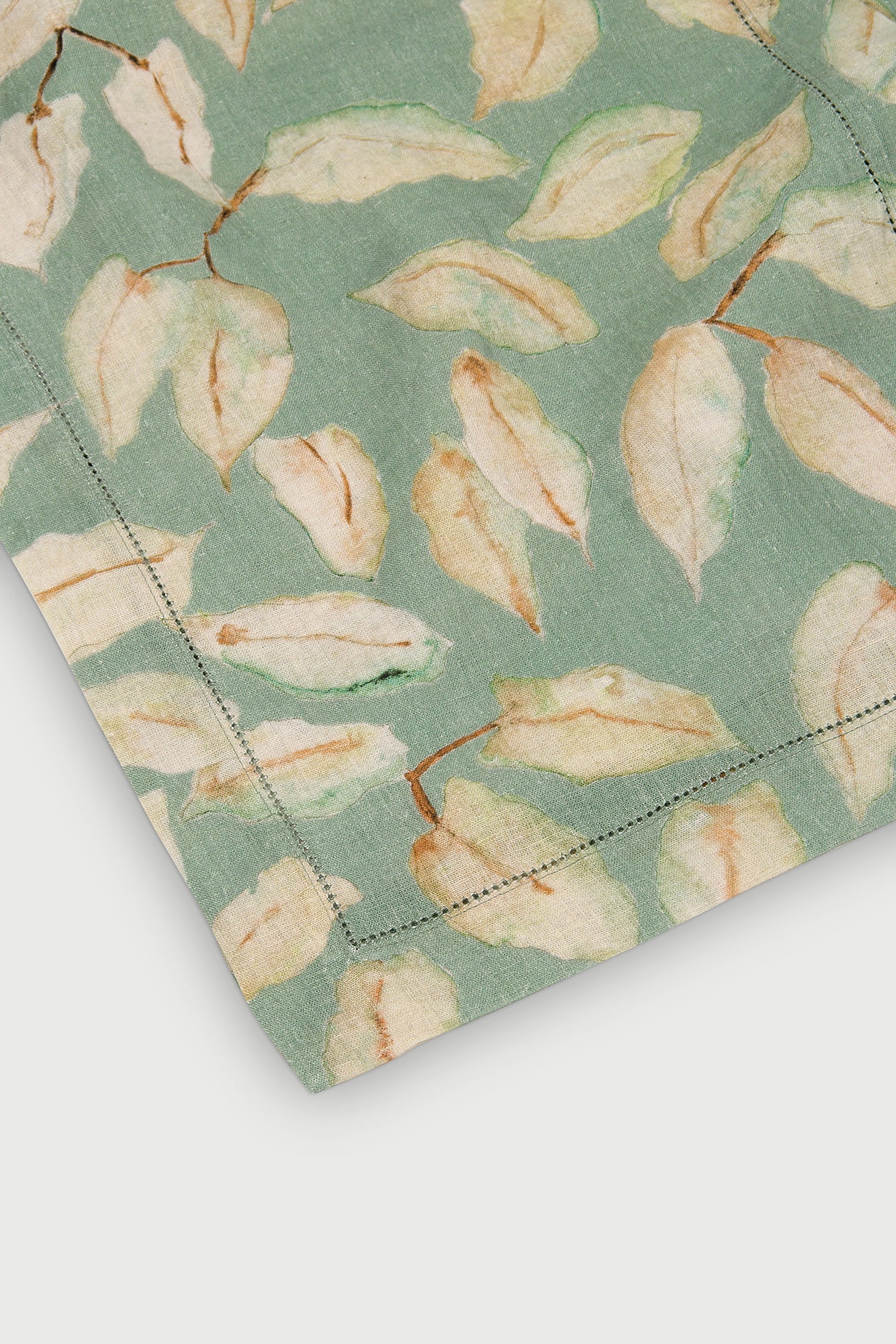 Grove Duck Egg Linen Table Runner