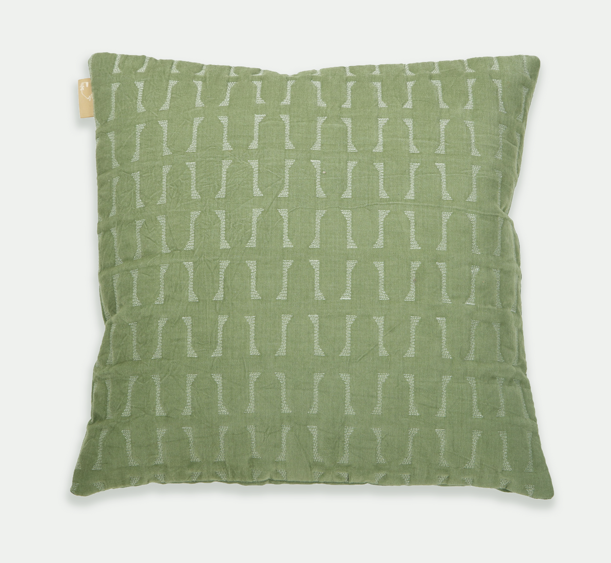 Twig Fern Embroidered Velvet Cushion Cover