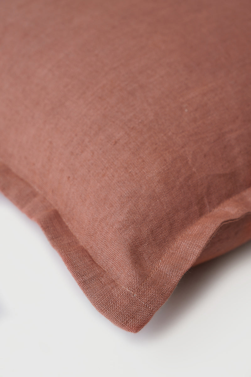 Rhubarb Linen Cushion Cover