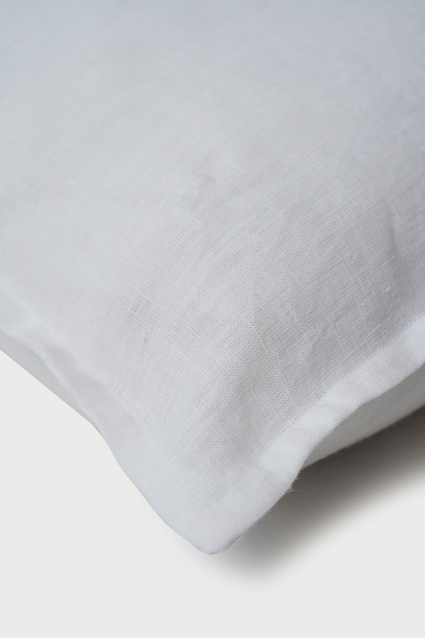 White Linen Cushion Cover