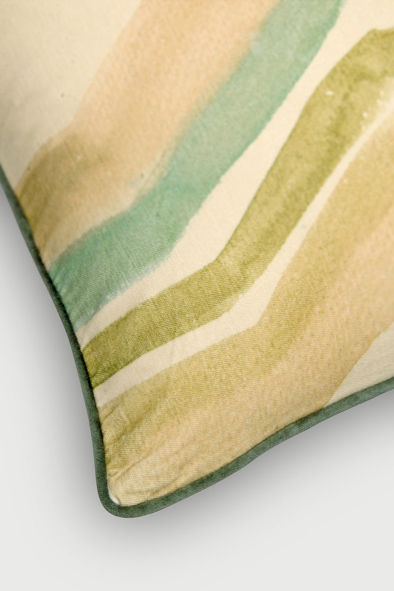 Flow Eucalyptus Velvet Cushion Cover