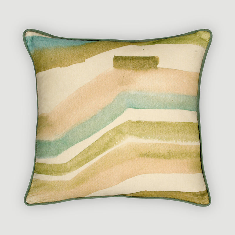 Flow Eucalyptus Velvet Cushion Cover