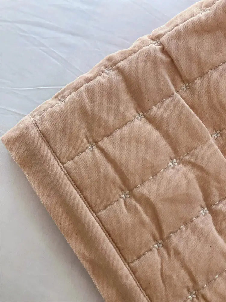 Sitara Blush Velvet Embroidered Quilt