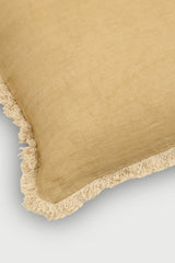 Fringe Ochre Oblong Cushion Cover