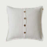 Linen Herringbone Ivory Cushion Cover