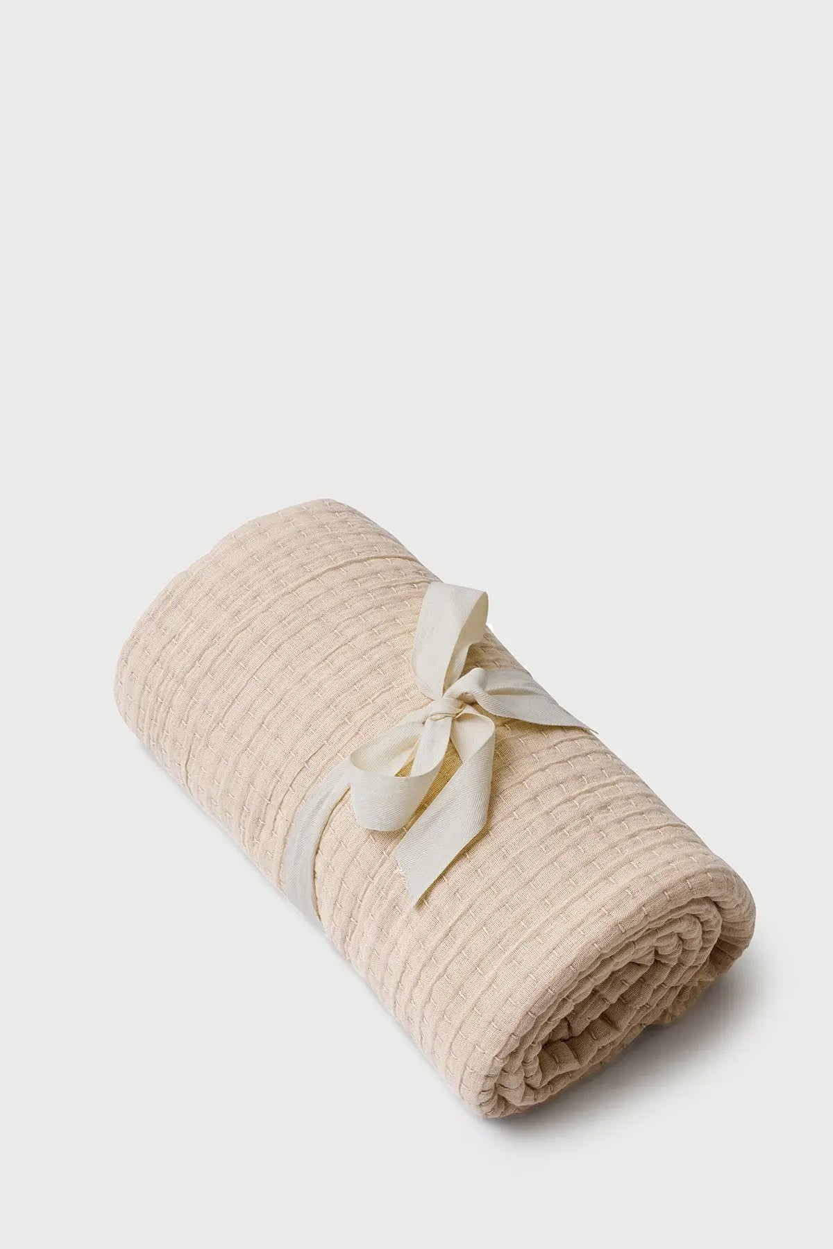 Trail Baby Pink Cotton Throw SanctuaryLiving